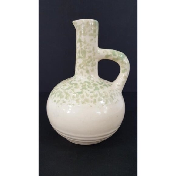 Vintage Stoneware Jug - Mohawk Liqueur Bottle Green Speckled Glaze - Picture 2 of 8